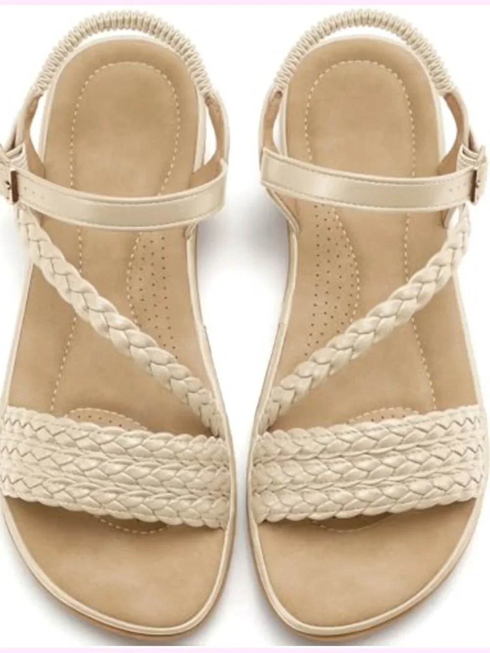 Comfortable Strappy Flats Sandals Women Casual Walking Summer